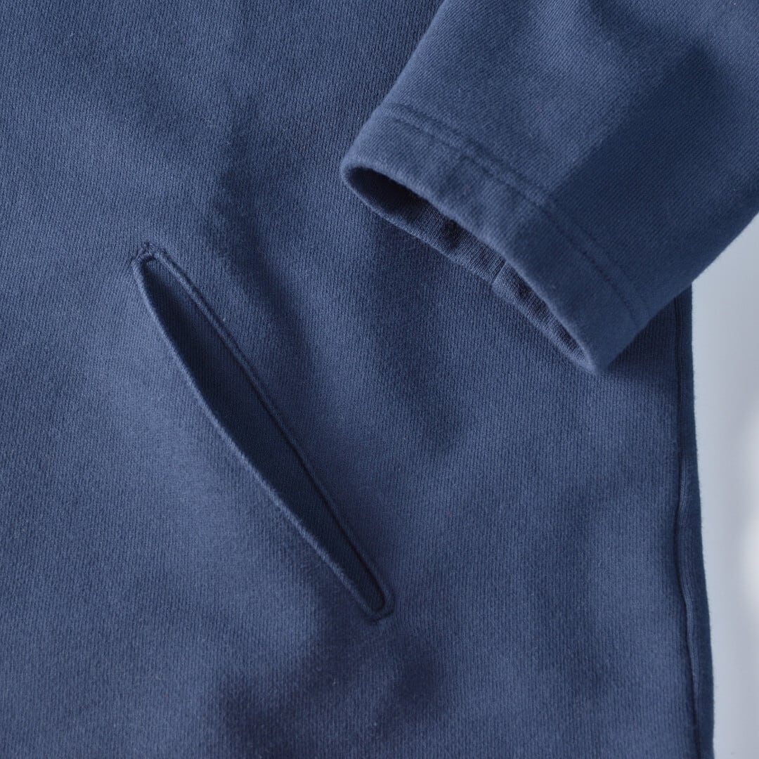 Fabrique en planete terre ファブリケアンプラネテール 裏毛オーバーサイズスナップカーディガン・ネイビー【送料無料】