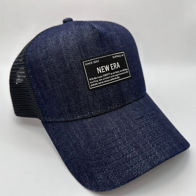 NEW ERA 9FORTY/940 A-Frame トラッカー Denim ウーブンパッチ インディゴデニム