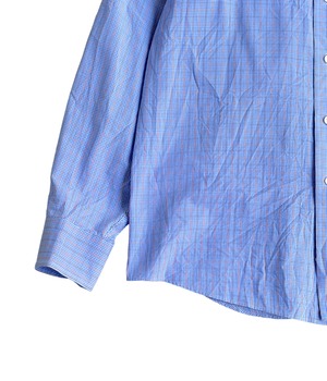 Used L Button down check shirts -Chaps-