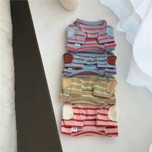 予約【pecoramou select】MAMAN PATCH STRIPE T-SHIRT