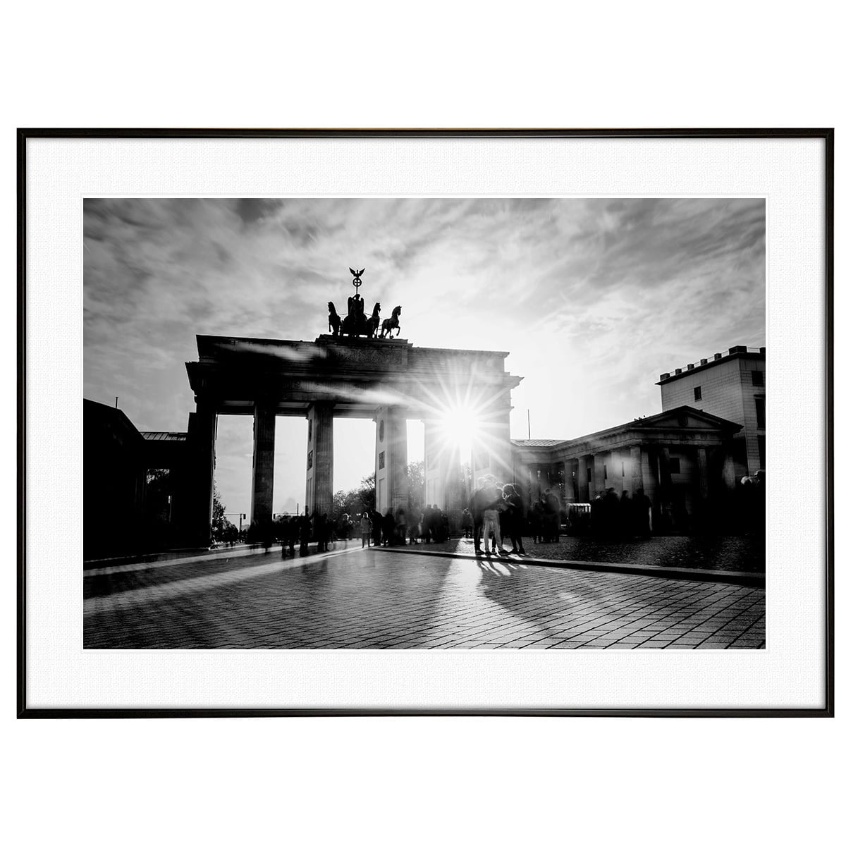 ドイツ写真 ベルリン ブランデンブルク門 インテリア モノクロアート