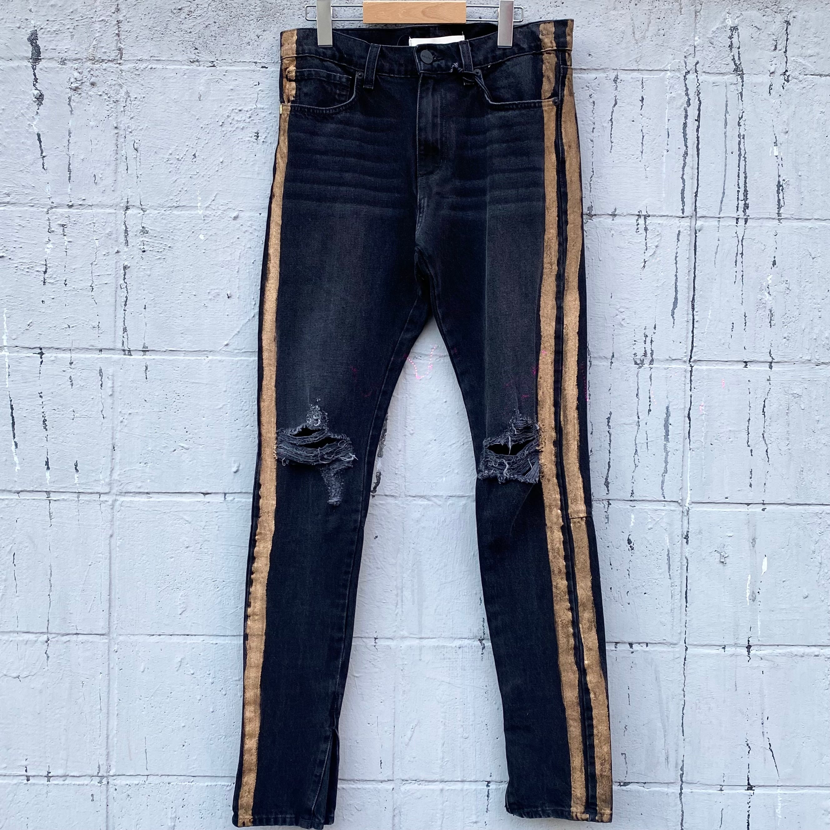 DAMAGE DENIM PANTS  ダメージパンツ  ボトムス STREET ストリート メンズ レディース ユニセックス