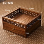 木の収納棚 収納棚 ２段 収納ラック 引出し付 卓上ラック オープンラック 小物収納棚 収納家具 木製家具 ラック 棚 木製 北欧 オシャレ 収納