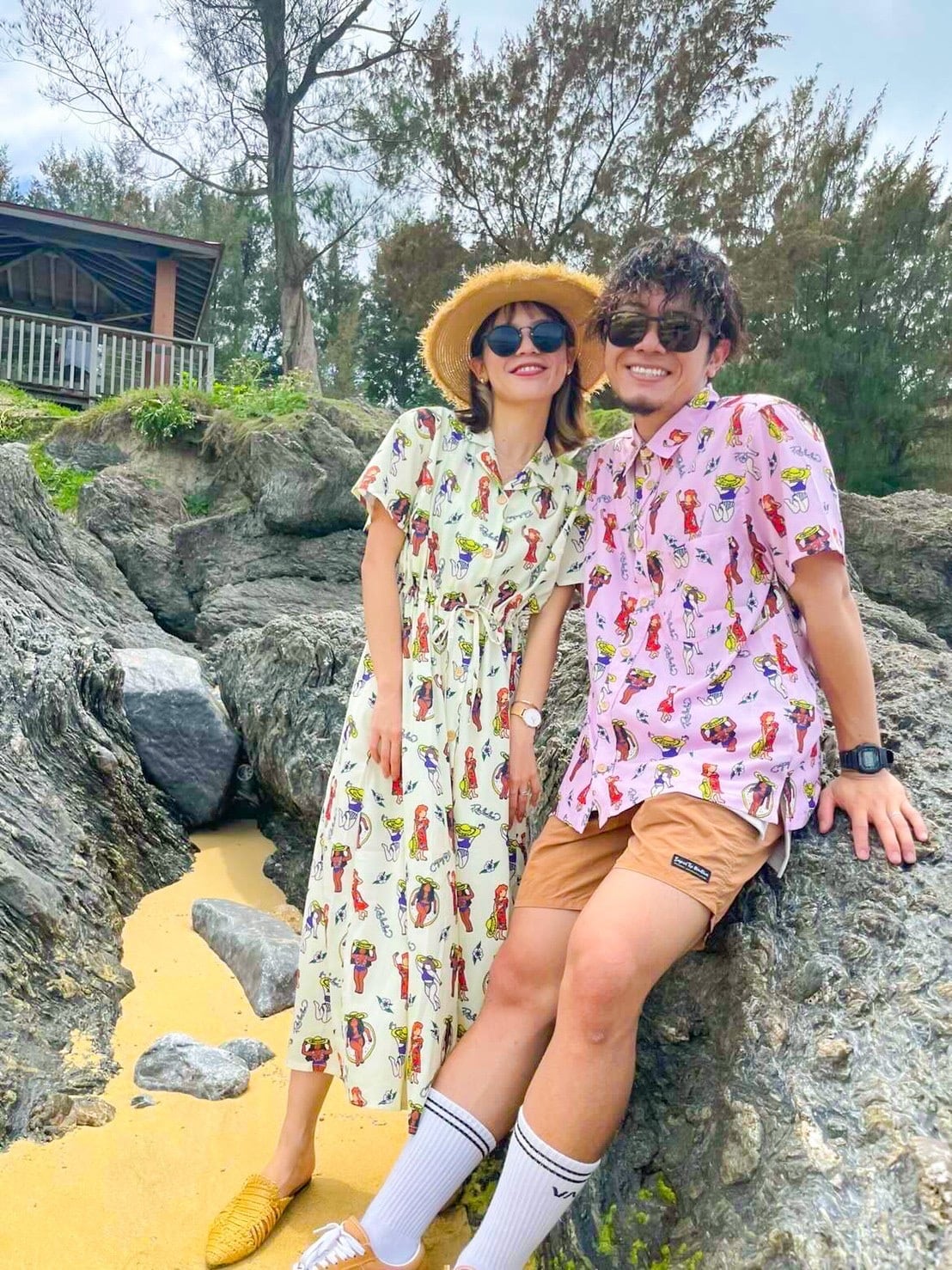 るくくる アロハシャツ (ピンク) | 琉球の心 るくくる