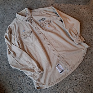 Carhartt FR 企業刺繡 ワークシャツ used [205017]