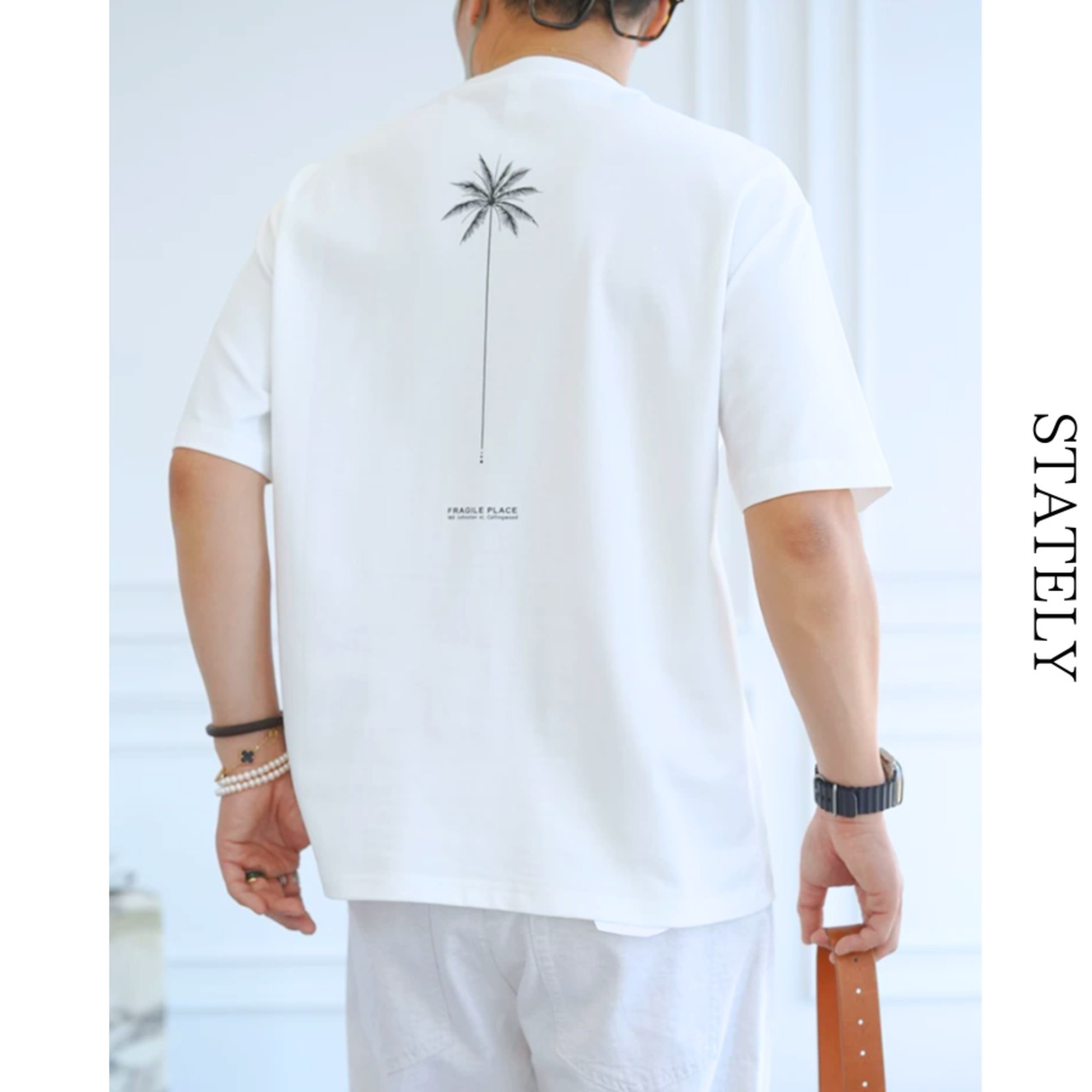 Palm Shadow  ヤシグラフィックTee/4color_T126・画像3