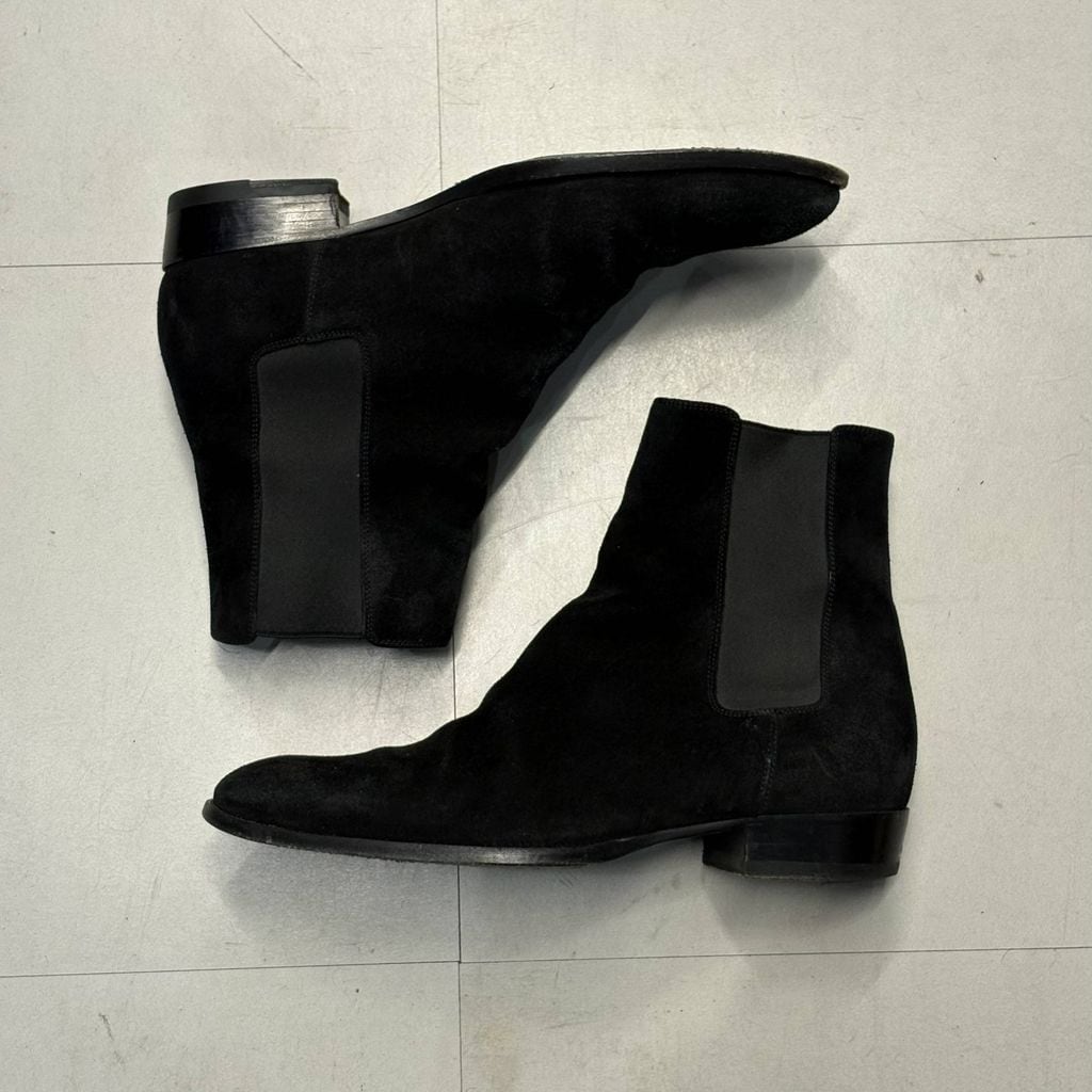SAINT LAURENT サンローラン Suede Chelsea Boots ブーツ 443208