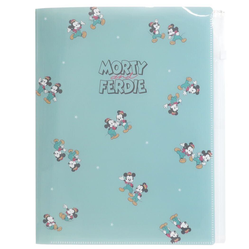 ディズニー モーティ フェルデイ ジップファスナー付6ポケットa4クリアファイル Z010 Purple Cream Jewelry