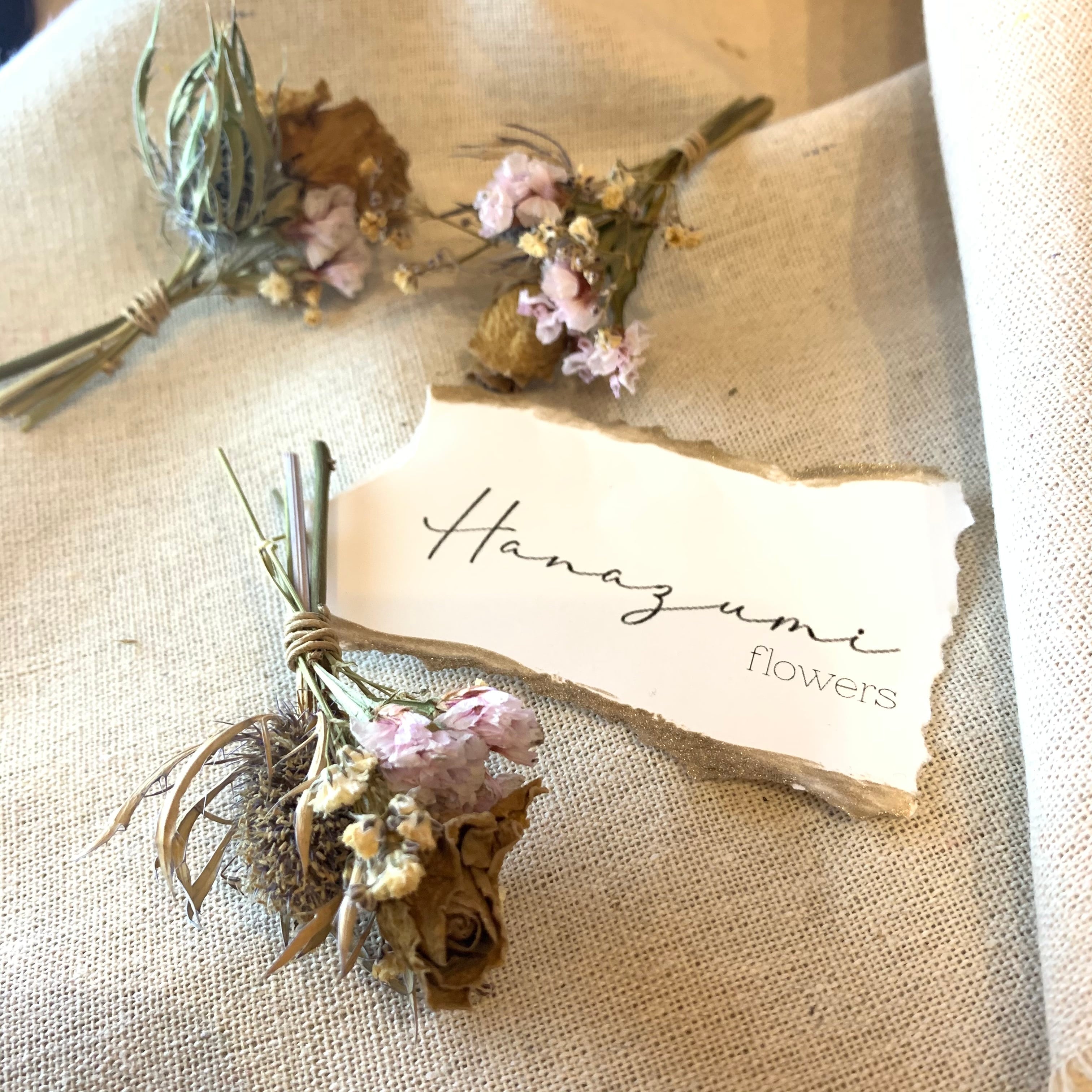 小菊・菜花・数珠玉♡ドライフラワー やりきれな 橤 ミニスワッグ  