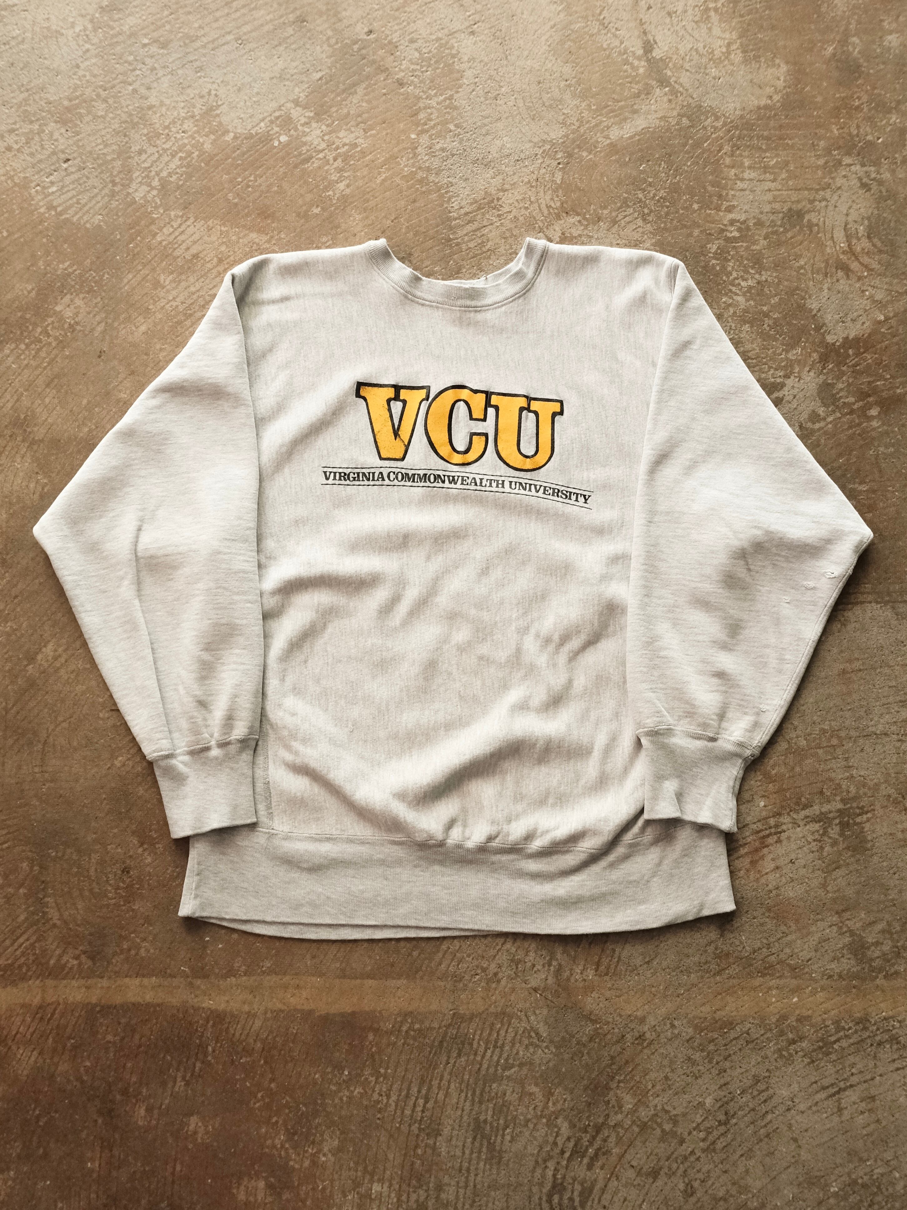 Used 80's Champion REVERSE WEAVE VCU Sweat THE OUR
