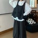 チェック柄デザインポケットベスト ・12543
