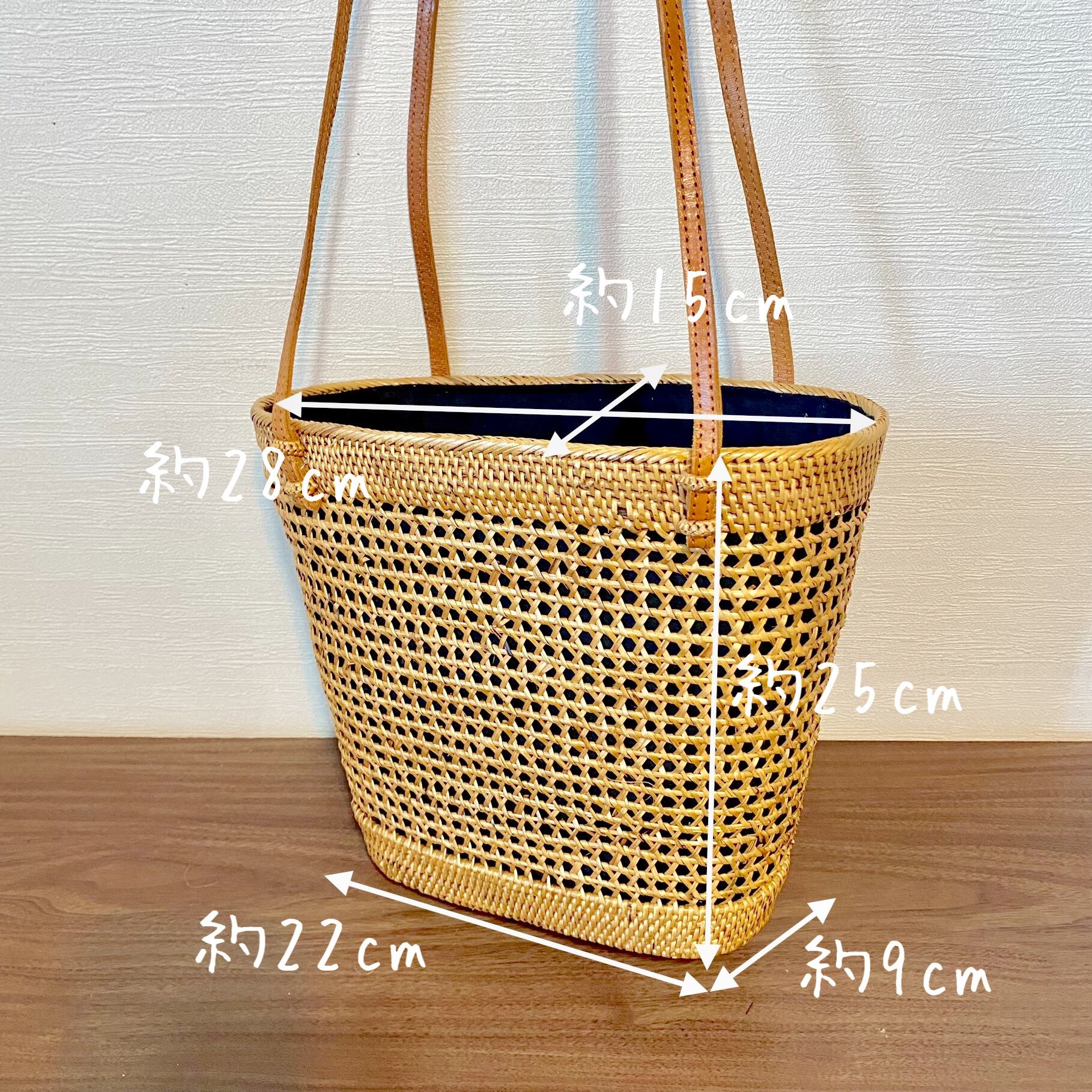 バリ島 アタバッグ 新品未使用 かごバッグ ショルダーバッグ 送料込み