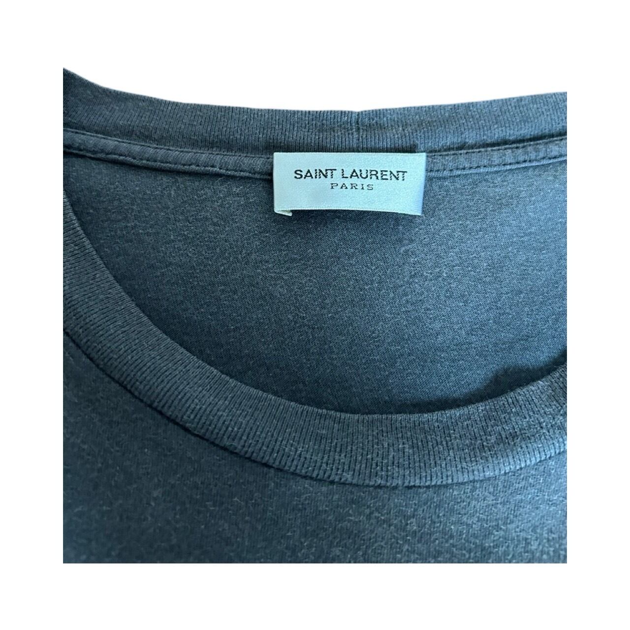 SAINT LAURENT スプラッタープリント 長袖シャツ エディ期 希少 サン