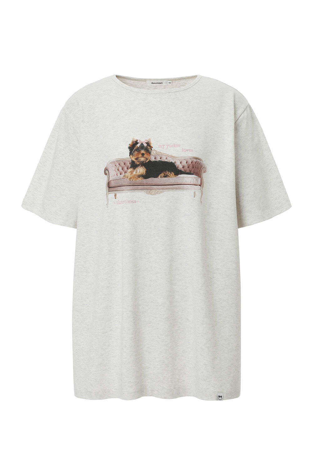 threetimes Cozy waffle top 韓国　スリータイムズ ☆threetimes☆ Jewel tee 韓国発 大人気 (threetimes/Tシャツ