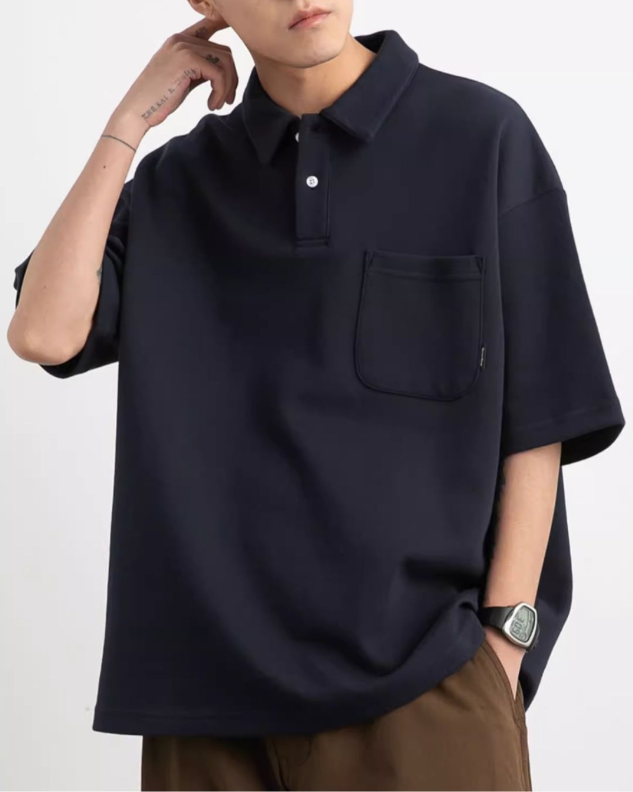 オーバーサイズポロシャツ　S0020