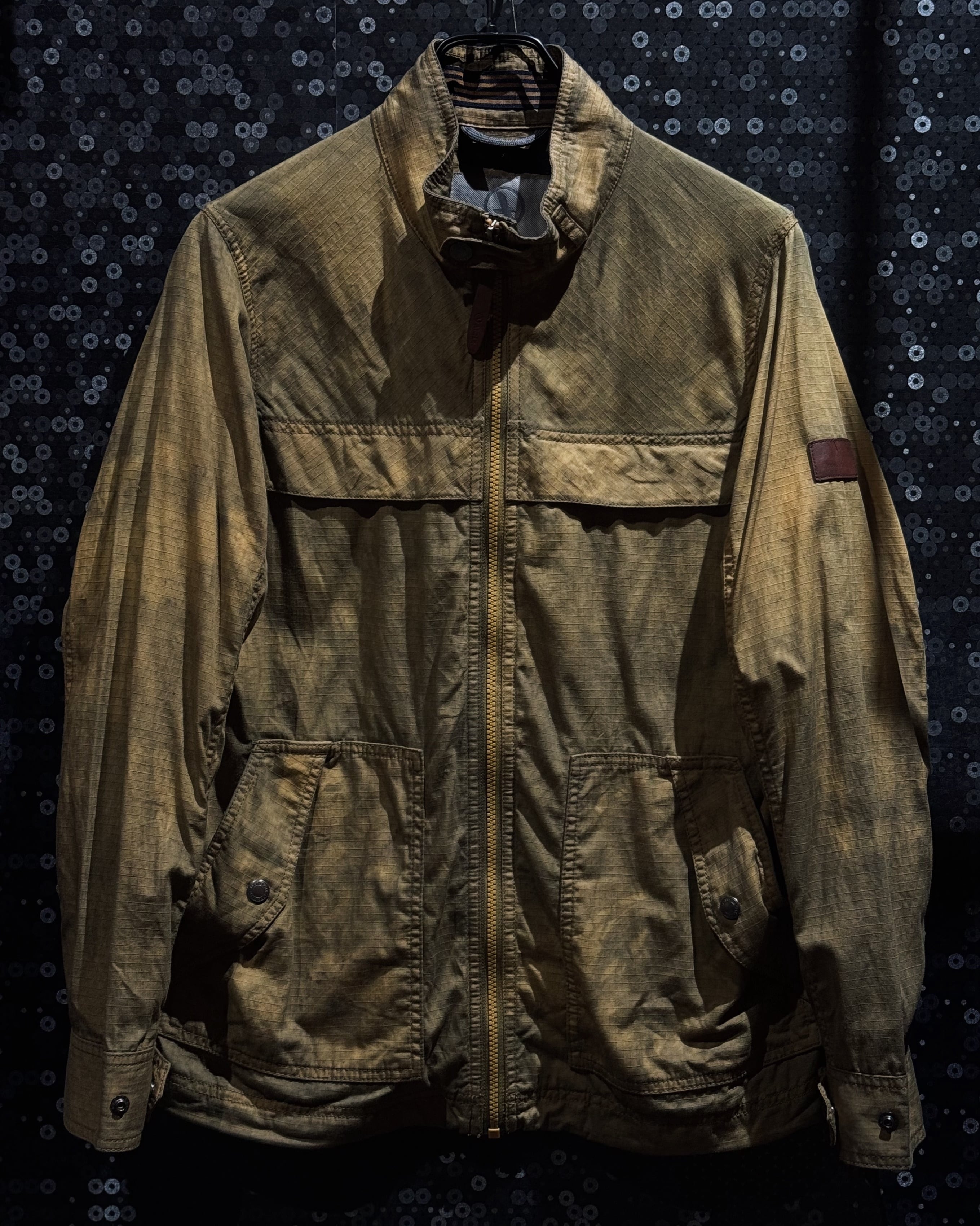 【ÆIEM】“渇”“染” AIGLE ripstop stand collar jacket