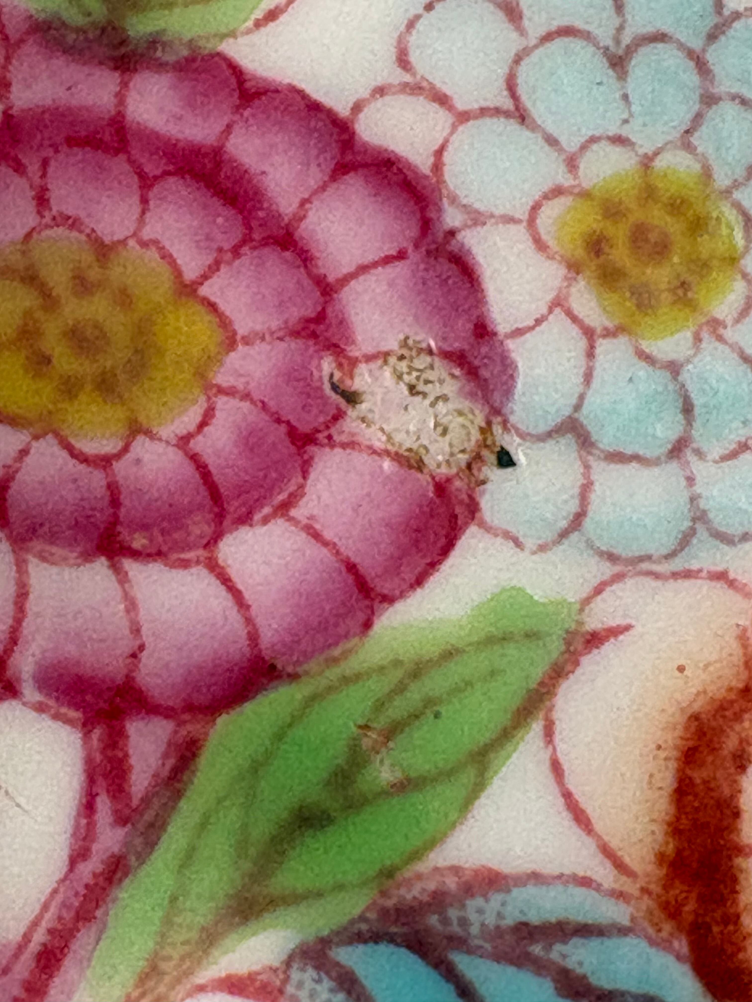 Fismes Vernon Pères, Fils et Co カップ＆ソーサー（華やかな花柄絵