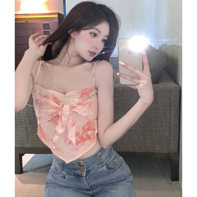 シフォントップス サマーショート 夏物 ピュア ガールズファッション64411962654