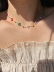 【予約】Flower beads necklace