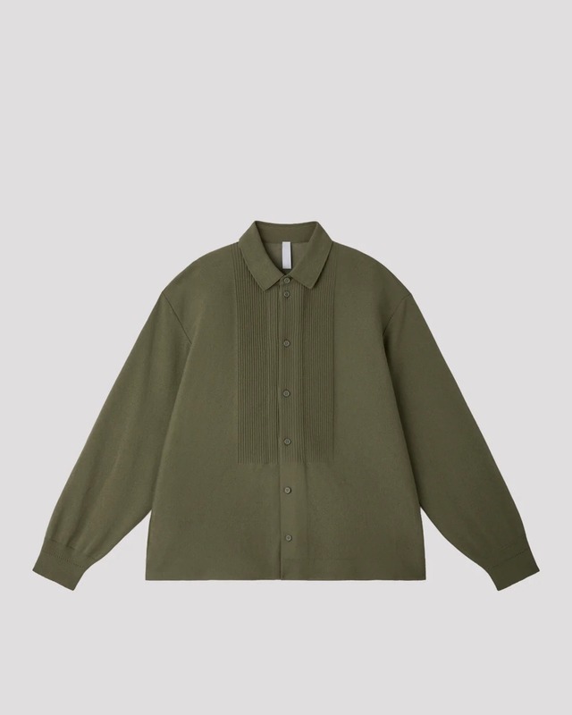 【CFCL】TC SOFT HYPHA BOSOM LONG SLEEVE SHIRT
