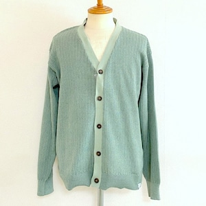 Plating Knit Cardigan　Green