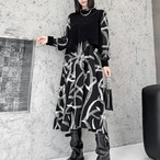 Fake two-piece dress(ME051)