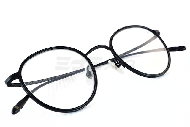 【安田章大さん着用モデル】 CLAYTON FRANKLIN メガネ 606 MBK/MBK ボストン セル巻き クレイトンフランクリン 鯖江 日本製 正規品-4枚目