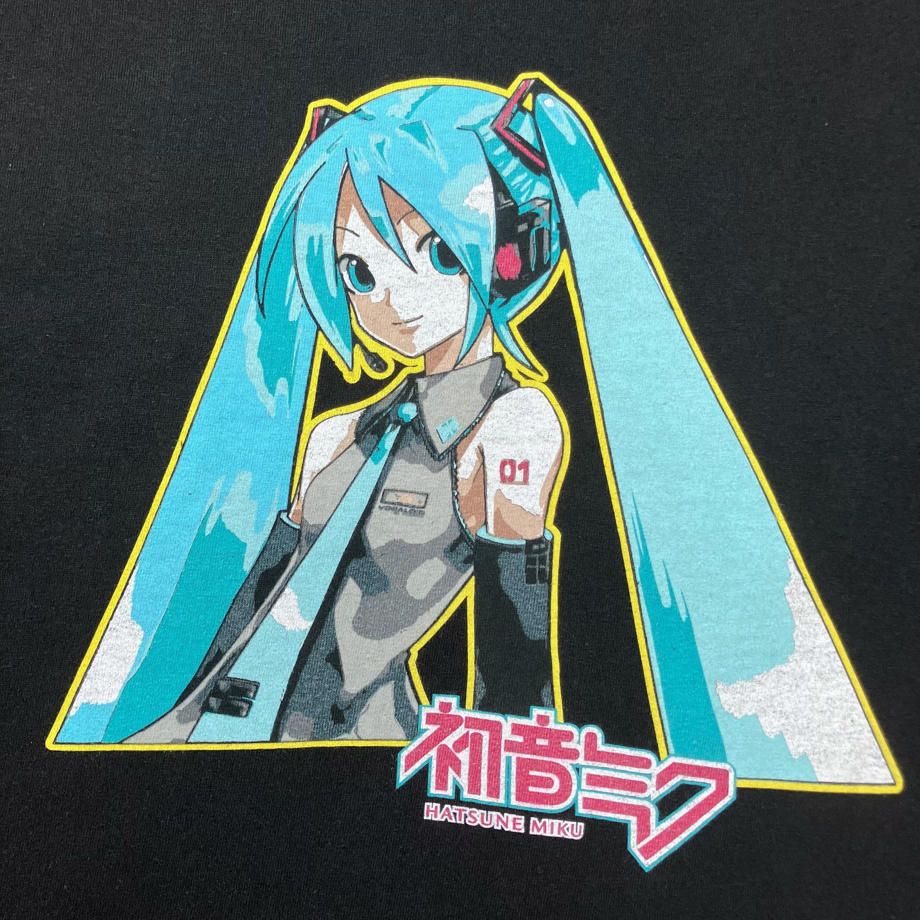 L】00s~10s 初音ミク “初期ミク” アニメ Tシャツ ボーカロイド USA
