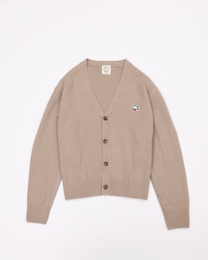One point cardigan Brown