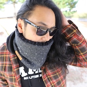 ROBIN NECK WARMER /ネップツイード&ブラックファー