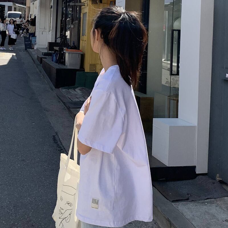 ソリッド カラーカジュアルジャケット レディースサマースタイルTシャツ 夏物 ソリッドカラー YY-ファッション32524397433