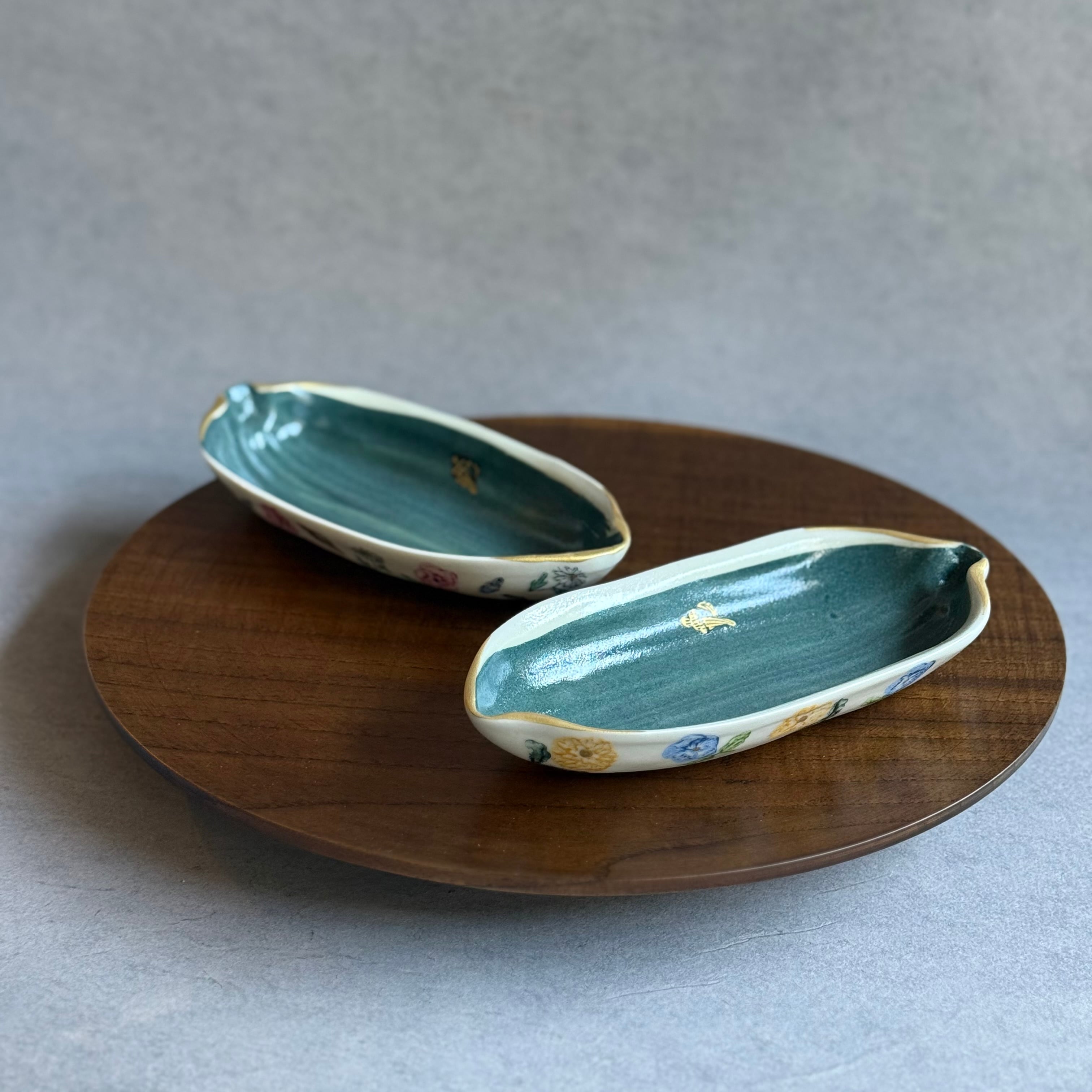 つちやまり 笹型皿 | gallery 一白