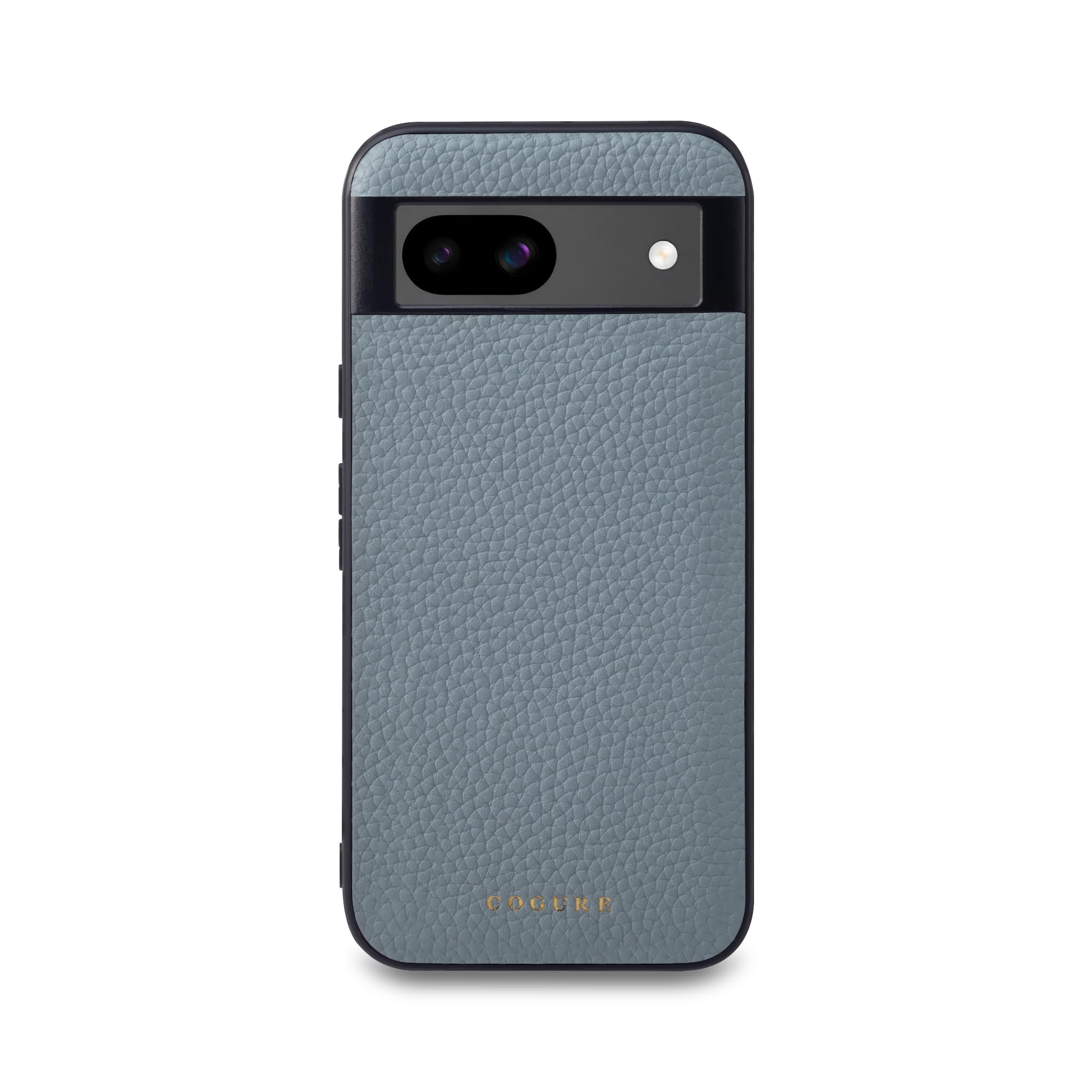 【在庫処分】COGURE 互換 Google Pixel 8 ケース 本革 シュリンクカーフレザー 耐衝撃 シンプル おしゃれ 専用ボックス付き COPs-pi ブルーリン