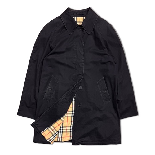 【BURBERRY LONDON】COAT 黒　バルマカンコート　バーバリー