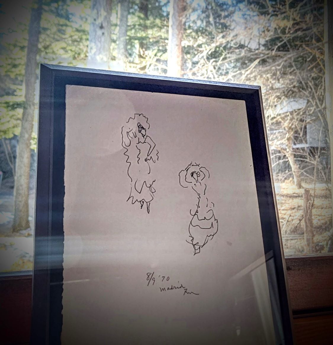 三上隆彦 － 原画 【タンゴ in Madrid 】 インク サインあり | SECCHU