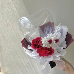 Lily heart bouquet