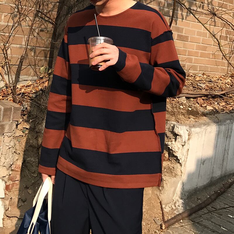 全3色 ロンT カットソー ボーダー カジュアル おしゃれ