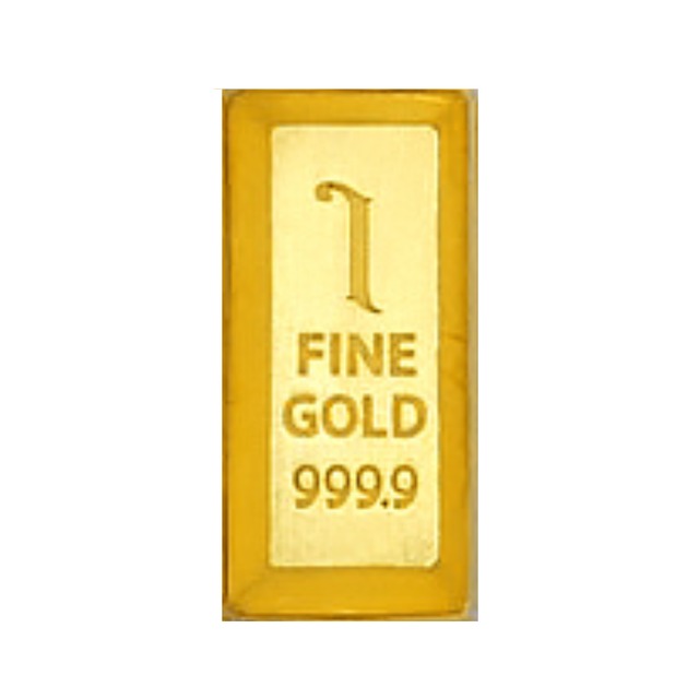 純金『アルファベット / I』1g　かわいい資産【BABYGOLD】