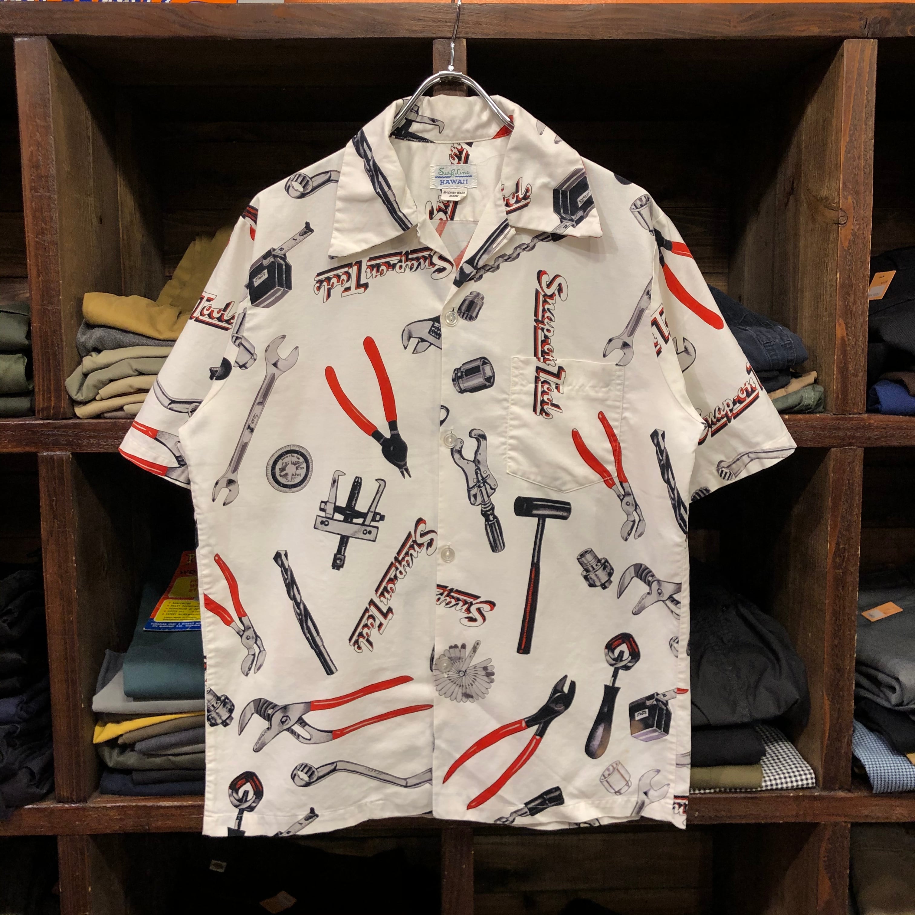 70s Snap on ハワイアンシャツ SURF LINE | VOSTOK