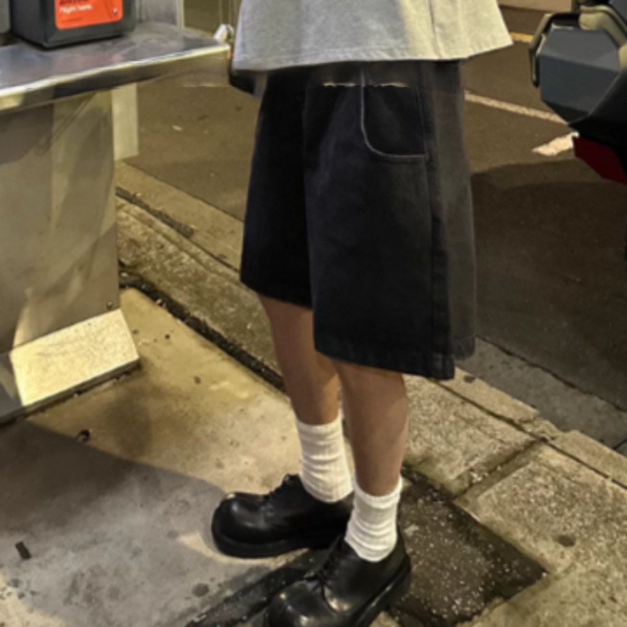 スタンドカラーモードシャツ　0865