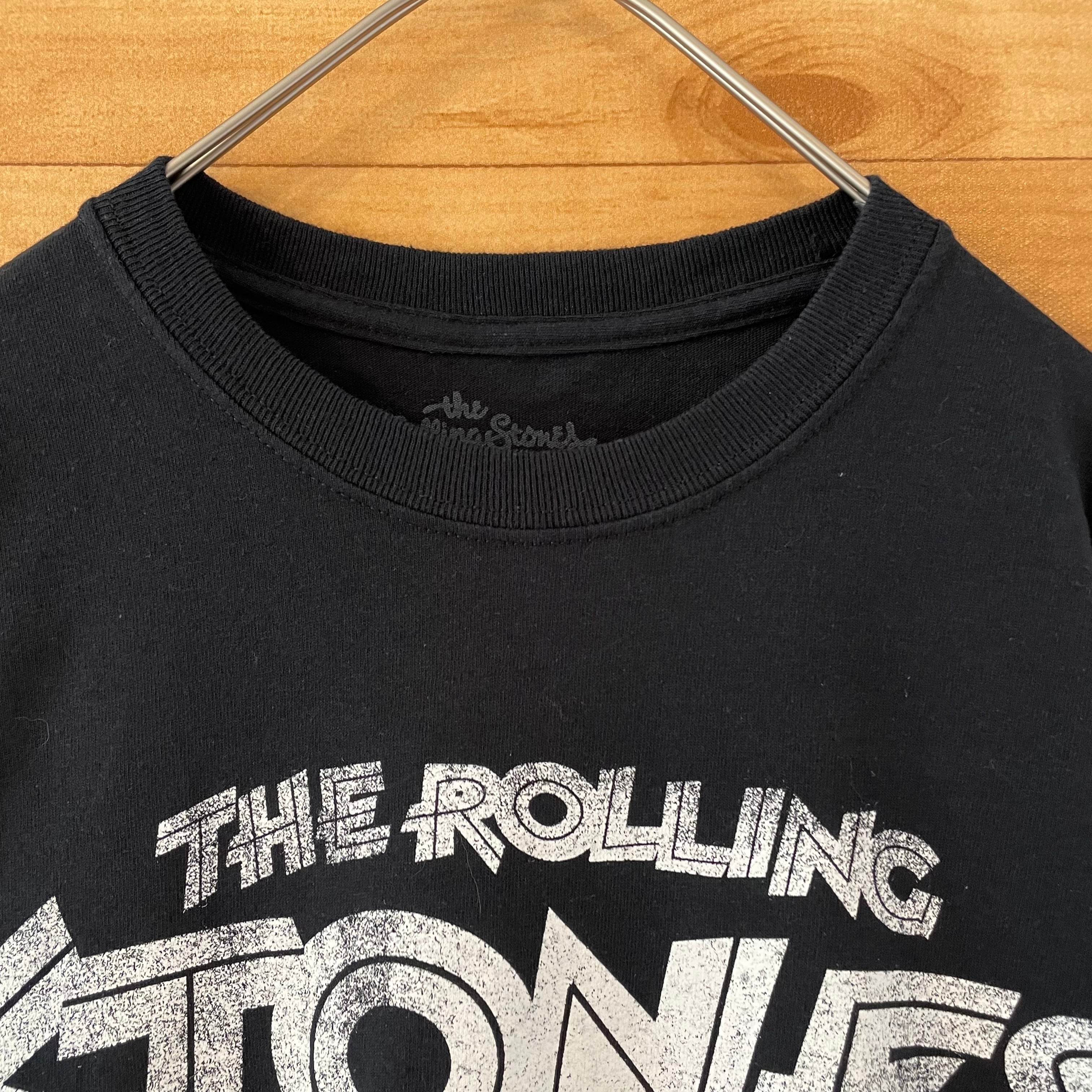 The Rolling Stones　Tシャツ　M　黒　ドロッピング　USA