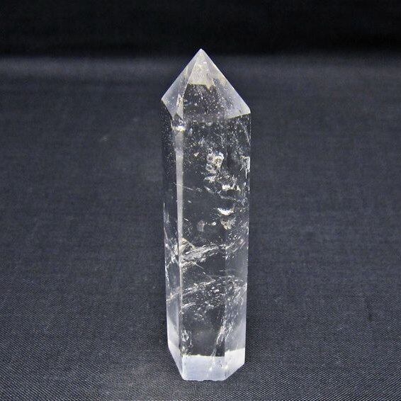 水晶 六角柱 ポイント 置物 一点物 142-11139