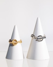 『約束の輪舞』 chain ring 2set ( gold & silver )