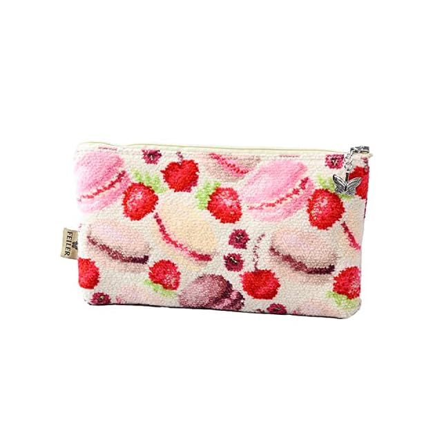 CORAL&TUSK [Glasses Pouch] メガネモチーフ 刺繍 ポーチ(コーラル