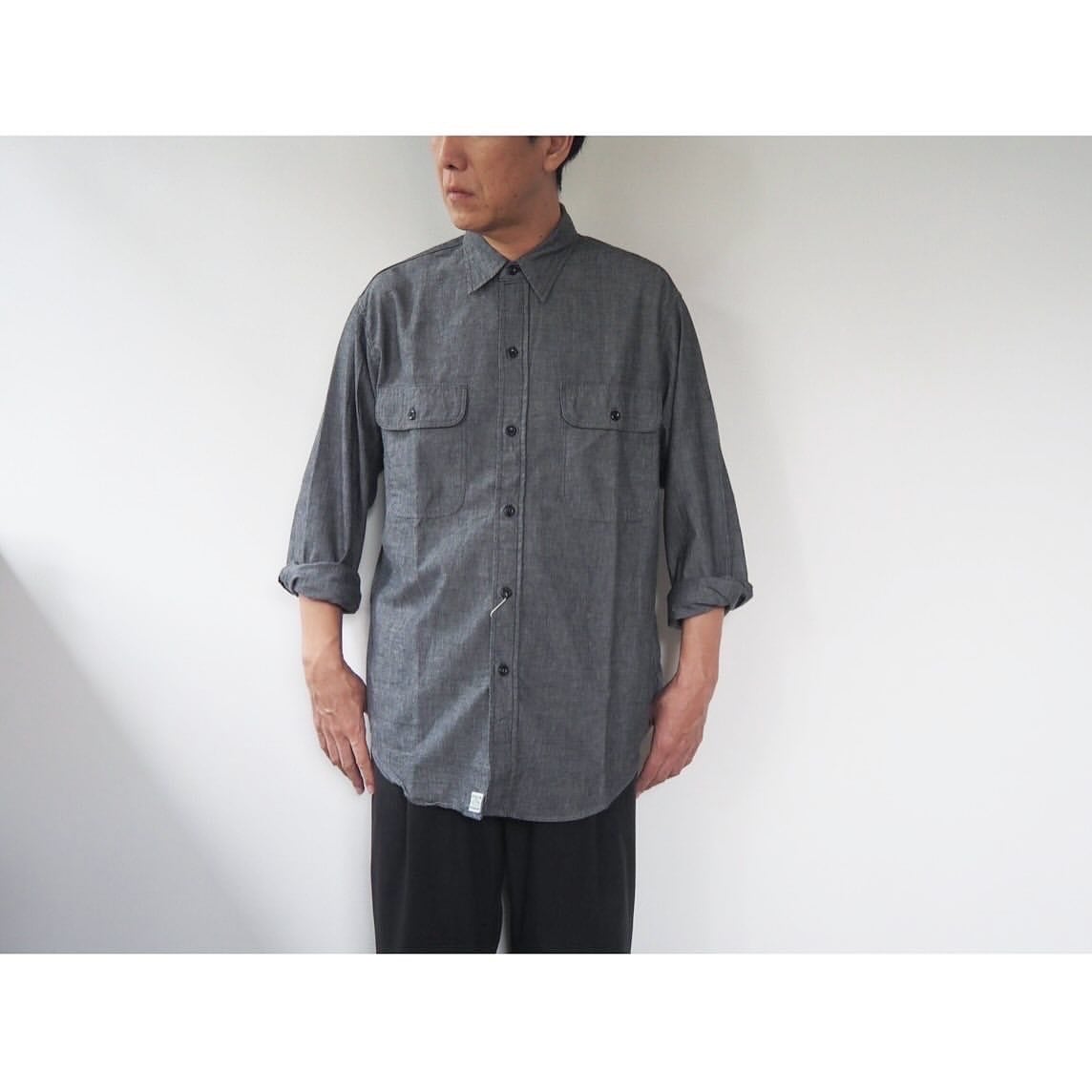 新品半額！オアスロウorslowヴィンテージレプリカブラックシャンブレーシャツ 新品半額！オアスロウorslowヴィンテージレプリカブラック