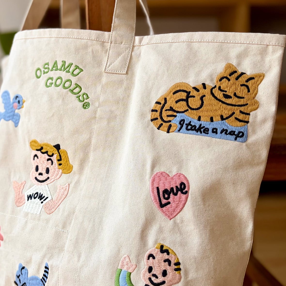 バッグ OSAMU GOODS market bag_happy days OSAMU GOODS market bag_happy days | millvalley
