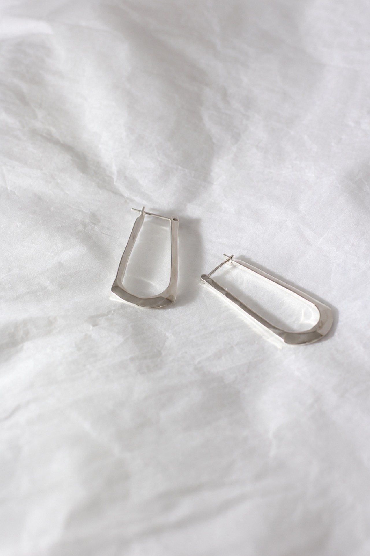 【Äperdiem】Suit Rectangle ピアス / SILVER