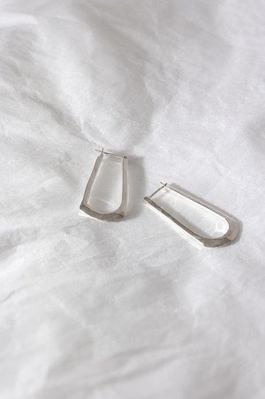 【Äperdiem】Suit Rectangle ピアス / SILVER