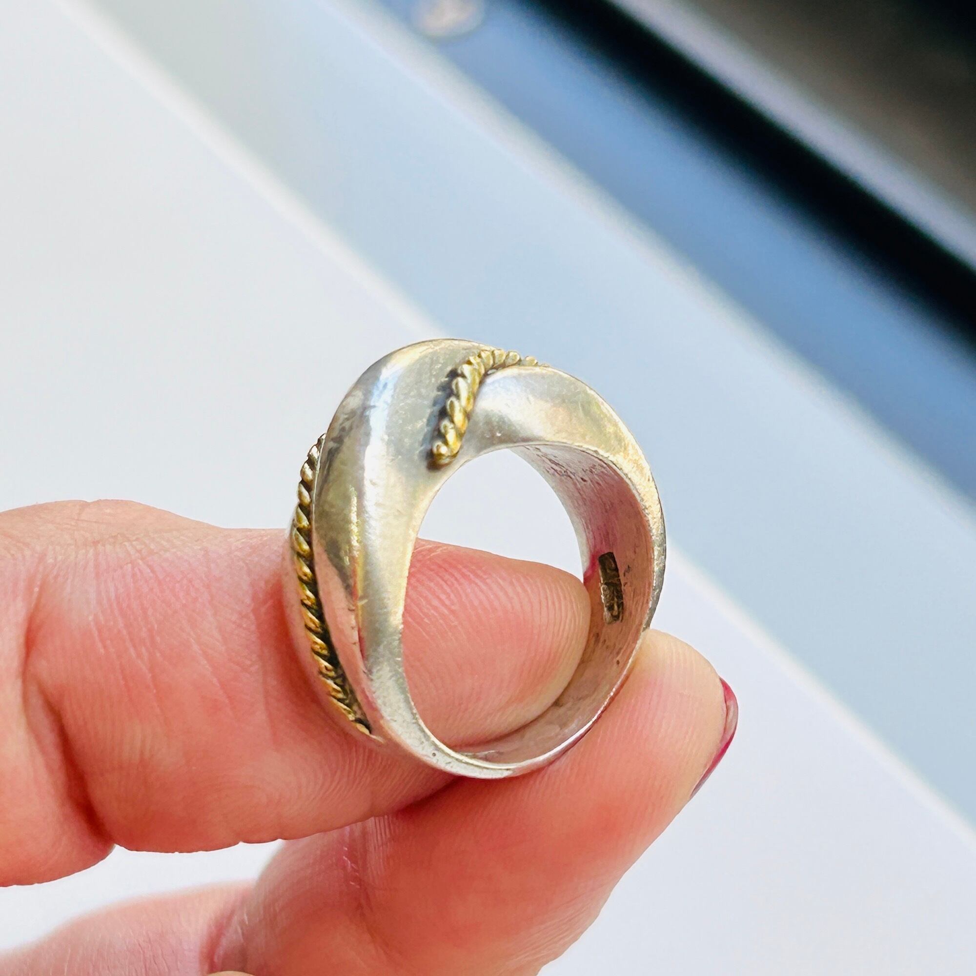 アンティーク 指輪 MEXICO SILVER RING 17,5号 no8-