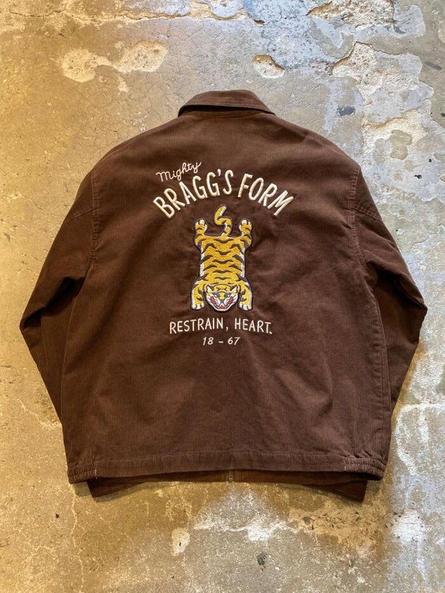 Power to the people / Corduroy zip up blouson-Tiger- / BROWN / コーデュロイ/ジャケット/スウィングトップ